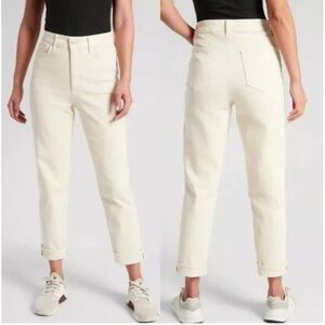 Athleta Sculptek Flex High Rise Straight Leg - Bone